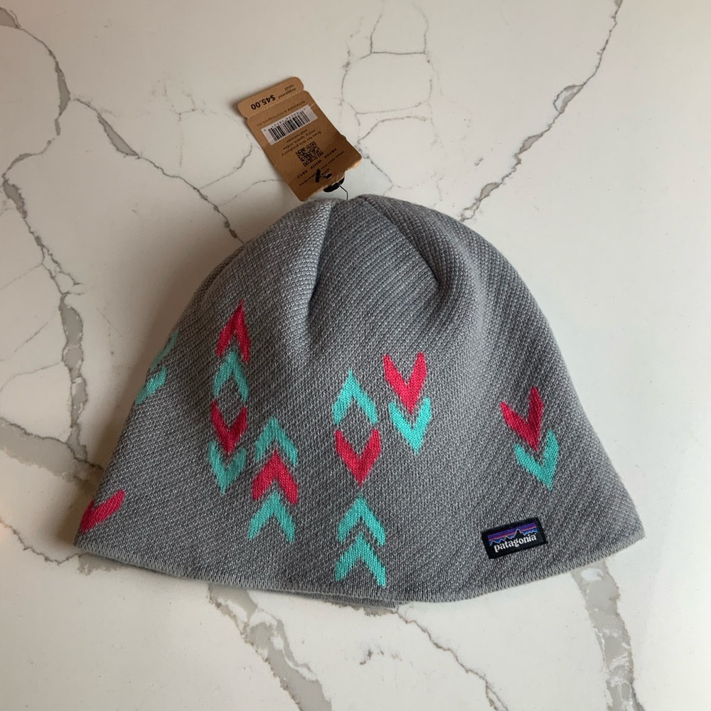 Patagonia wish tales hat, feather, gray new with tag